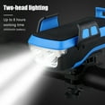 thumbnail image 2 of Multifunctional 4 in 1 USB Bicycle Rechargeable LEDs Light with Phone Holder 130db Bike Horn Mobile Power 3 Lighting Modes Waterproof Bicycle Front Headlights for Cycling Riding, 2 of 8