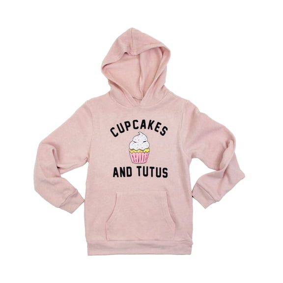 GLITTER AND LACE CUPCAKES & TUTUS COZY HOODIE