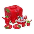 thumbnail image 3 of Juego de fiesta de té para niños con bandeja de postres, tetera, juego de té de , pastel de cumpleaños y juego de fiesta de té, 3 of 9