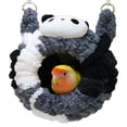 thumbnail image 1 of Natural Coconut Bird Cozy Hanging Hut with Ladder for Parrots Conures and Lovebirds, 1 of 5