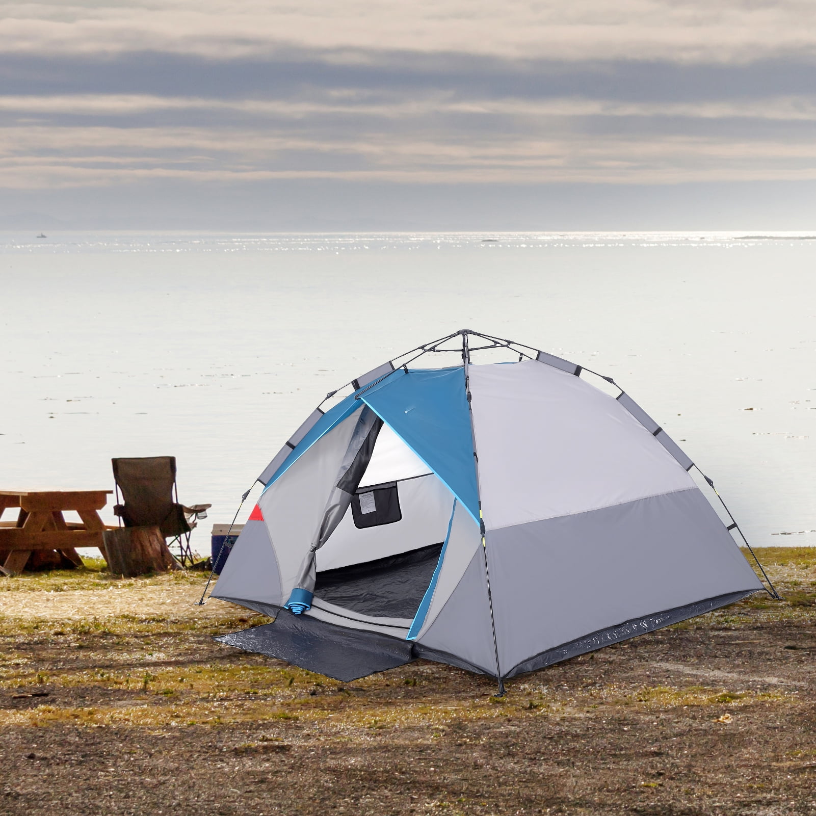 Camping Tent 6 Person 4 Person, Family Dome Tents, Easy Set Up Large