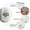 thumbnail image 6 of Red Truck Christmas Shower Curtain, Xmas Tree Snowflake Waterproof Washable Boho Funny Cute Shower Curtains Set for Bathroom Farmhouse Bathtubs Decor with Hook, 36"Wx72"L, 6 of 7