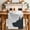 Gray-1, variant on Giraffe Showering Table Runner - 48 Inch Long Modern Abstract Art Funny Animals Cotton and Linen Blended Dress Scarves Farmhouse Table Runner for Kitchen Dining, Coffee Table, 13" x 48"