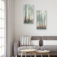 thumbnail image 2 of Masterpiece Art Gallery Woodland Journey Tall Forest Trees Panel I And II by Studio Arts Canvas Art (12" x 24"), 2 of 4