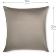 thumbnail image 2 of 20" x 20" Throw Pillow – Stone Grey: 1 PCS Luxurious Premium Microbead Pillow With 85/15 Nylon/Spandex Fabric. Forever Fluffy, Outstanding Beauty & Support. Silky, Soft & Beyond Comfortable, 2 of 7