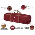 thumbnail image 3 of Covermates Keepsakes Garland Duffle Bag - Durable Polyester, Reinforced Handles, Fits up to 25 Foot Garland Depending on Thickness - Holiday Storage, Red, 3 of 9
