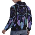 thumbnail image 6 of Sikiie Dreamcatcher With Colorful Feathers Men's Hoodie, Essentials Hoodie, Sweatshirt, Pullover Hooded Sweatshirt for Men-XX-Large, 6 of 7