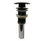 thumbnail image 1 of Cespol Para Lavabo De Push Desague Contra Rubinett  Cuadrado Negro Mate Acero Inoxidable Con Rebosadero, 1 of 4
