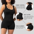 thumbnail image 3 of Eternatastic Womens Shapewear Jumpsuits Square Neck Rompers Shorts Bodycon Bodysuits Yoga Sleeveless Backless Bodycon Outfits, 3 of 7