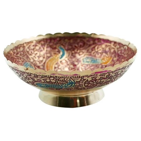 

NUOLUX Nepal Holy Water Offering Bowl Household Altar Worship Bowl Exquisite Fruit Offering Bowl