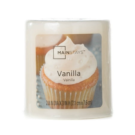 Vessel Pillar - Mainstays Vanilla Scented Pillar 3in