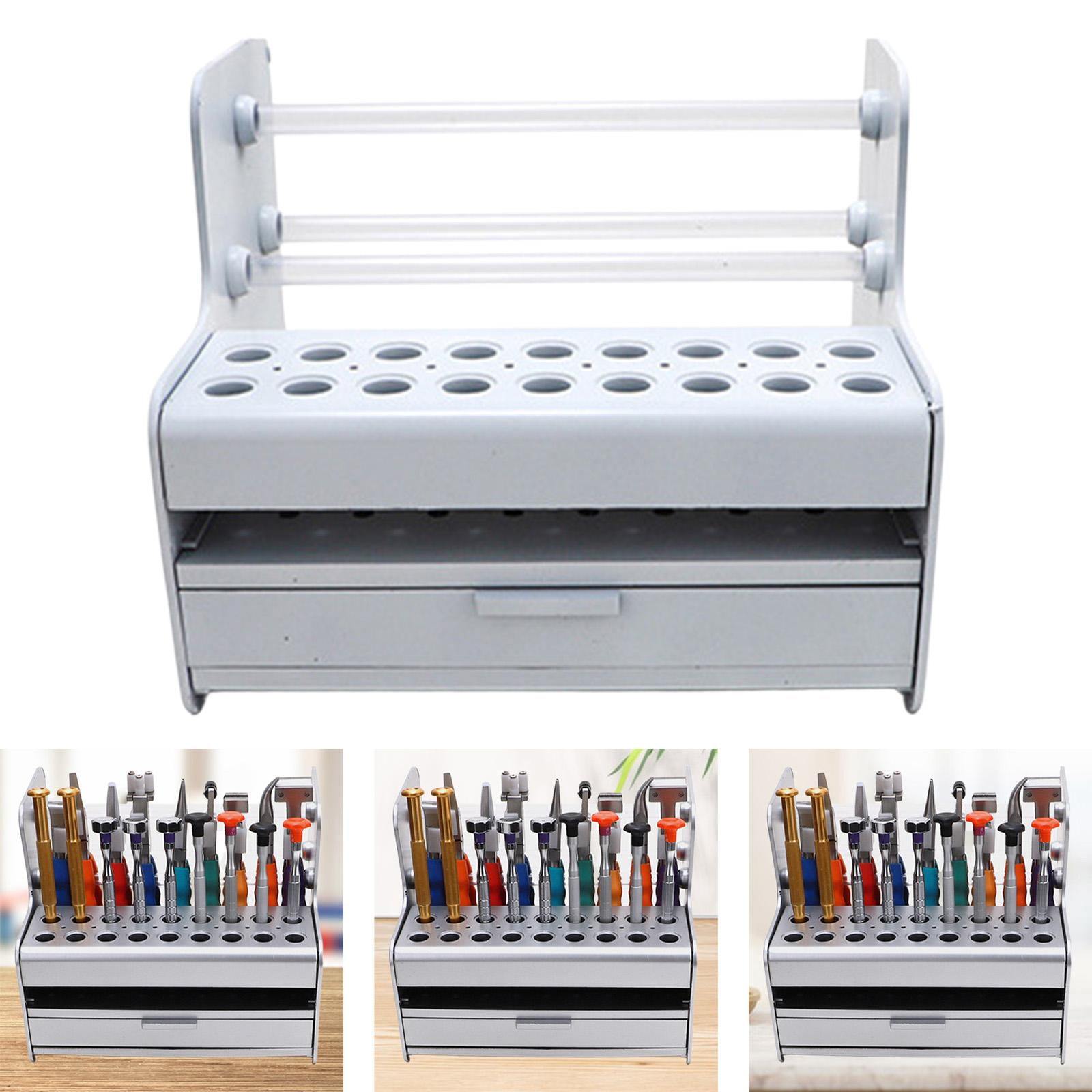Tool Storage Rack Screwdriver Holder Multifunction Organizer with Drawers for Workshop Garage Home Office