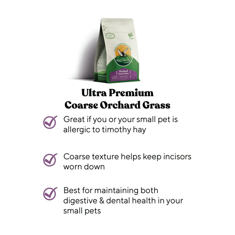 Rabbit Hole Hay Ultra Premium Coarse Orchard Grass, 4 oz. photo 2