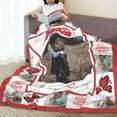 thumbnail image 5 of Personalised Blanket Custom Blanket with Photos Text, Custom Christmas Blanket with Photo Collages, Personalized Photo Gifts for Christmas Xmas New Year Birthday Wedding Anniversary, 5 of 6