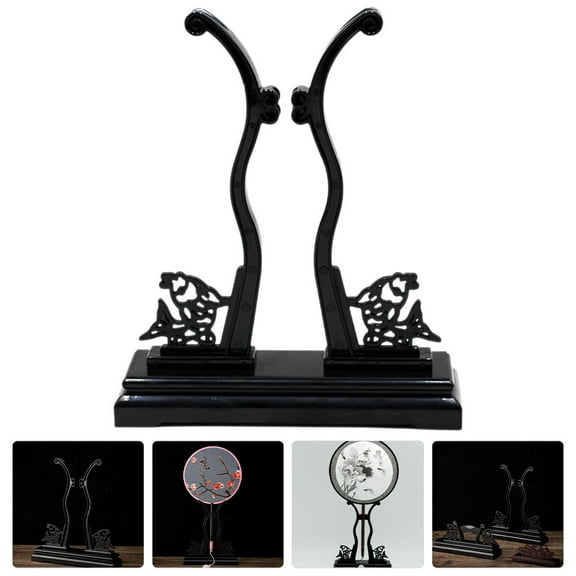 WRITWAA Black Folding Fan Display Stand 1-Pack Portable Adjustable Holder for Fans