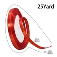 thumbnail image 3 of BNNG 25 Yards Satin Ribbon Crafting Supplies - Solid Satin Fabric Ribbon Christmas Wedding Gift Wrapping Hair Bow Party Favors DIY Scrapbooking Decorative Fabric Trim Roll, 3 of 6