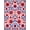 Red, Pattern 2, variant on ODIKA 2x3 Machine Washable Non-Slip Area Rug, Damask Heritage with Flowing Vine Tracery High Traffic Rug, Red, 588916