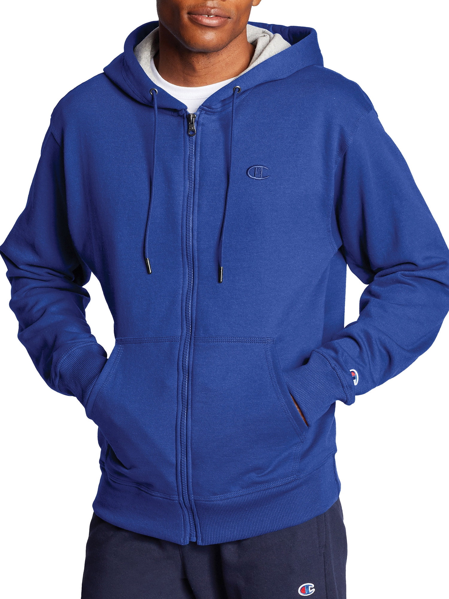 bright blue champion hoodie