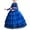 Blue, variant on AHTJRT Vintage Princess Ball Gown for Girls Lace Embroidered Crew Neck Long Sleeve Layered Maxi Dresses A-Line Flower Dresses Pink 5-6 Years