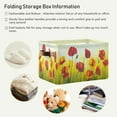 thumbnail image 6 of GZHJMY Beautiful Vintage Flowers Large Square Storage Basket Bin with Handles 1PCS, Foldable Closet Storage Box Shelf Basket for Storing Toys, Books and Clothes143 Collapsible Organizer, 6 of 7