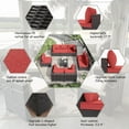 thumbnail image 2 of ALAULM 7 Piece Rattan Outdoor Conversation Sets with Coffee Table and Cushions, Red/Brown, 2 of 6
