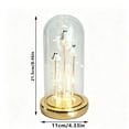 thumbnail image 3 of Halloween Tabletop Ghost Glass Lantern, Spooky Ghost Ornament LED Light for Home Party Decor, 3 of 6