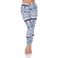 thumbnail image 1 of White Mark Leggings à Imprimé des Fêtes pour Femmes, 1 of 5
