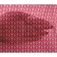 thumbnail image 4 of oneOone Viscose Chiffon Red Fabric Geometric Bandhani Craft Projects Decor Fabric Printed By The Yard 42 Inch Wide, 4 of 4