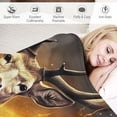 thumbnail image 3 of COMIO  Deer Gifts Blanket, Cool Black Gold Fire Lightning Deer Blankets, Deer Gifts for Men Women Kids, Funny Deer Hunting Gifts, Gifts for Hunters, Deer Lover Gifts Deer, Hunter, 3 of 6