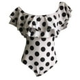 thumbnail image 3 of Sngxgn Women's Swimsuit Sports Tummy Control Cheeky Bathing Suits(White,XXXL), 3 of 6