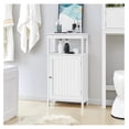 thumbnail image 4 of Bathroom Floor Cabinet, 4 Tier Free Standing Organizer, Adjustable Shelf, Narrow Storage, White - 18 x 12 x 33 Inches, 4 of 9