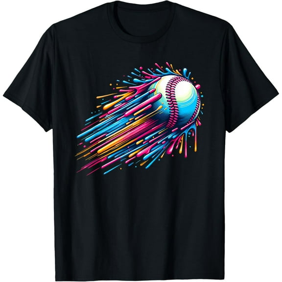 Baseball Drip Baseball Ice Cream Drip Baseball Player Boys T-Shirt