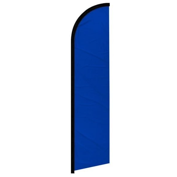 Blue Solid Color Windless Banner Flag