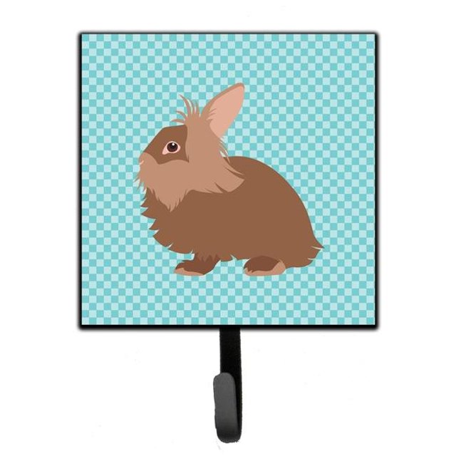 Carolines Treasures BB8134SH4 Lionhead Rabbit Blue Check Leash or Key Holder