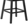 thumbnail image 3 of CorLiving Leilani Modern Tufted Indoor Counter Height Bar Stools with Back and Wood Legs - Set of 2, 3 of 9
