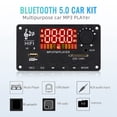 thumbnail image 3 of Amplificador de 12V Bluetooth 5.0 100W Placa Decodificadora de MP3 GrabacióN de Llamadas MóDulo de Audio de MúSica InaláMbrico Radio USB TF para AutomóVil (A), 3 of 5