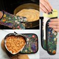 thumbnail image 5 of Yayeee Oven Mitts and Pot Holder Set of 2 Heat Resistant Kitchen Gloves Baking Hot Pad, White Floral Garden, 5 of 5