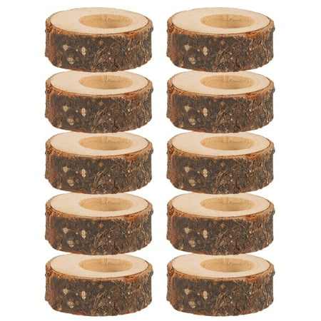 

20 Pcs Wooden Napkin Ring Christmas Napkin Ring Holders Round Holder Decorative Napkin Rings 1.18In