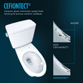 thumbnail image 4 of TOTO® Drake® Two-Piece Round 1.6 GPF Universal Height TORNADO FLUSH® Toilet with CEFIONTECT®, Cotton White - CST775CSFG#01, 4 of 5