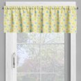 thumbnail image 2 of Ambesonne Checkered Valance Pack of 2, Daisy Butterfly, 42"X12", Pale Blue Pale Blue, 2 of 5