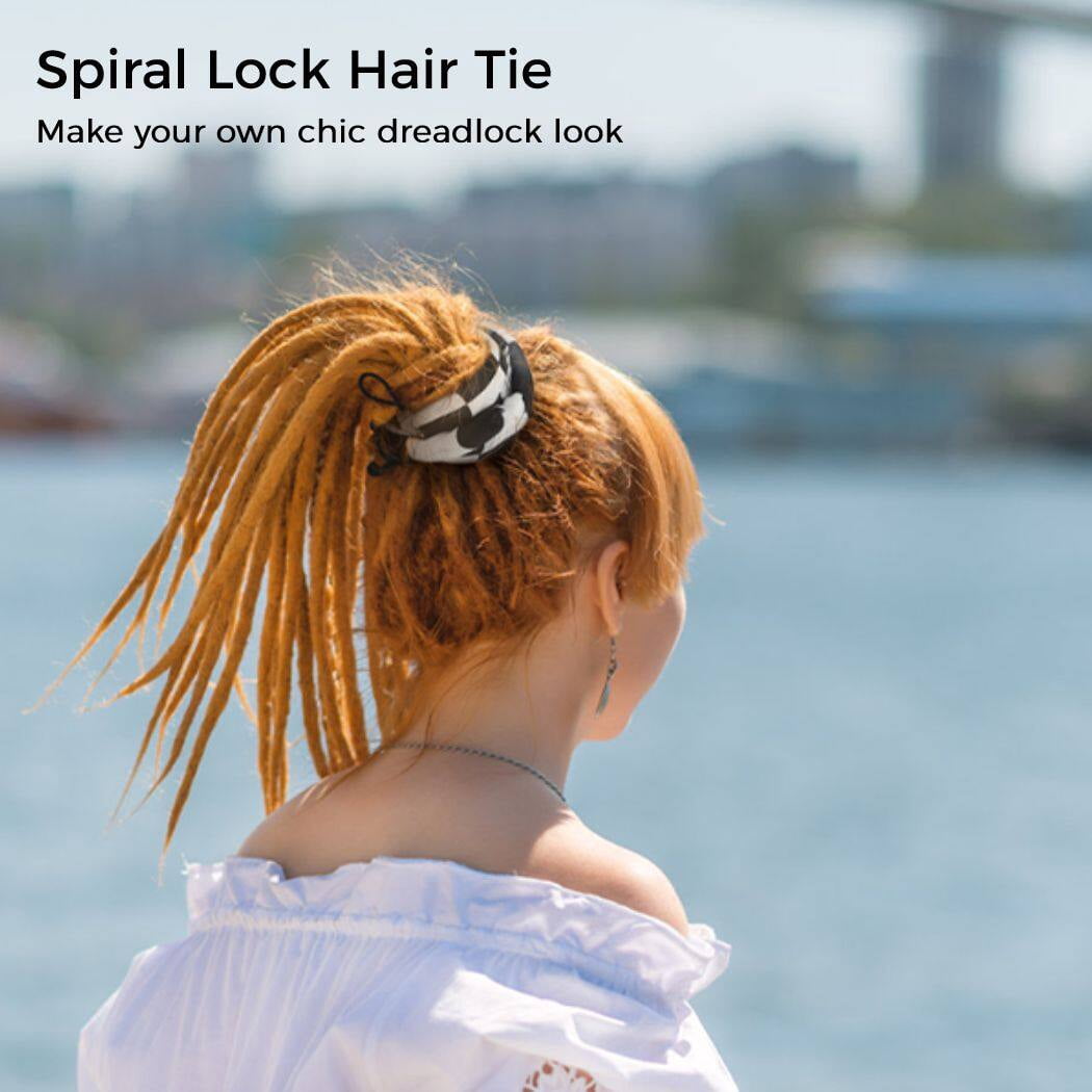 Spiral Lock Haargummi Für Dreadlocks | Biegsamer Haarhalter Für Pferdeschwanz & Dutt | 66 Cm Lang | Für Frauen & Männer