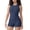 blue, variant on ORVELLUNE Women's Padded Open Back Workout Romper, Sleeveless Yoga Short Jumpsuit