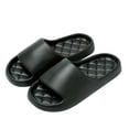 thumbnail image 4 of Unisex EVA Slides Black - Non-Slip Waterproof Pool & House Slippers, Comfortable Lightweight Sandals for Men and Women,Size 40, 4 of 4