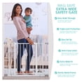 thumbnail image 5 of Regalo Wall Safe Extra Wide Walk Through Baby Safety Gate, White , Age Group 6 to 24 Months, 5 of 9