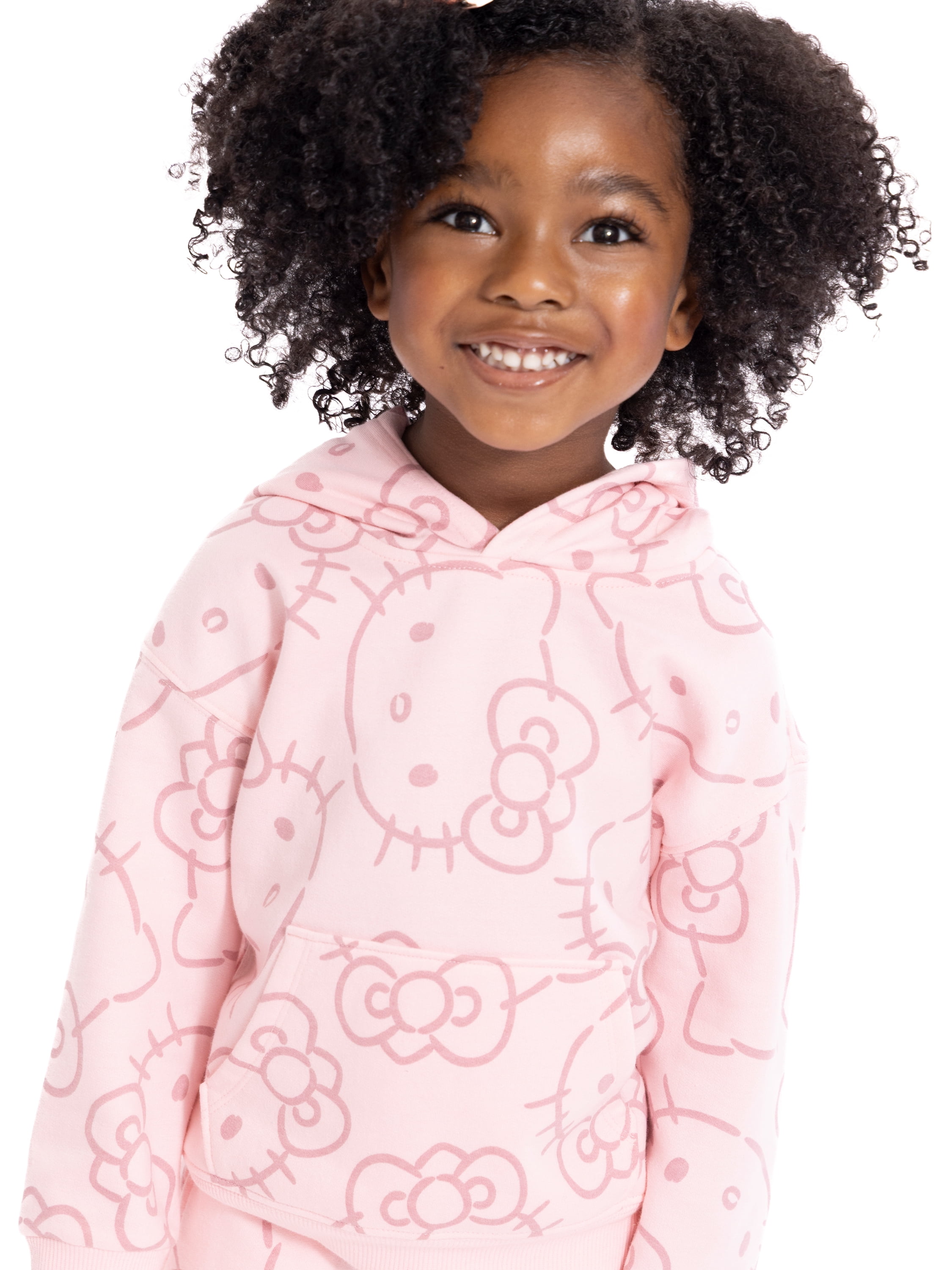Wonder Nation Hello Kitty Baby and Toddler Girls Printed Graphic Hooded Sweatshirt, Sizes 12M-3T