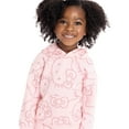 thumbnail image 2 of Wonder Nation Hello Kitty Baby and Toddler Girls Printed Graphic Hooded Sweatshirt, Sizes 12M-3T, 2 of 8