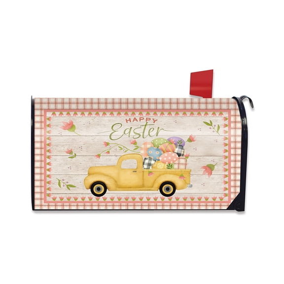 Briarwood Lane Mailbox Cover  - Standard Size - Easter Egg Pickup Holiday For Easter Mailbox Cover