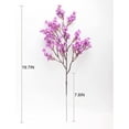 thumbnail image 6 of Zukuco Babys Breath Fabric Cloth Artificial Flowers 6 Bundle Fake Silk Plants Decor Wedding Party Decoration Bouquets(violet), 6 of 6