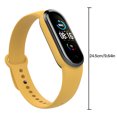thumbnail image 2 of Pulsera de repuesto Pulsera de silicona Reemplazo de correa de reloj deportivo para Xiaomi 5, Amarillo Methold EL5214-02B, 2 of 2
