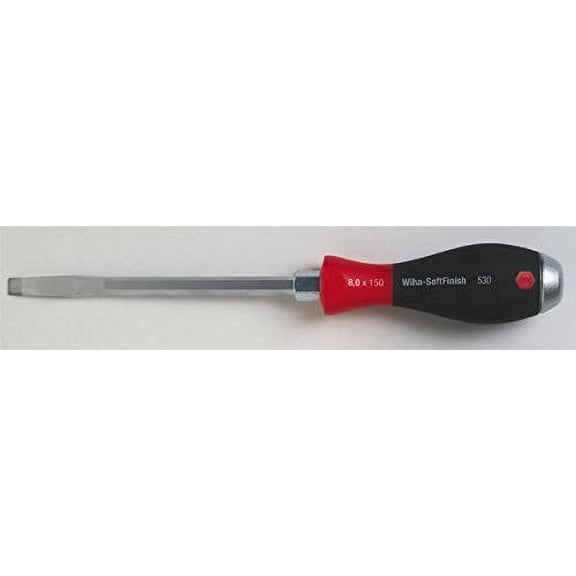Wiha 53025 6.5 x 125mm SoftFinish Extra Heavy Duty Slotted Screwdriver